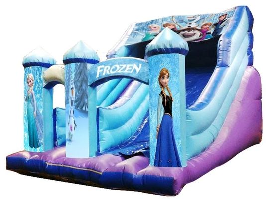 Tropisch PVC opblaasbaar water springhuis zwembad waterglijbaan Maximale capaciteit 100-500kg