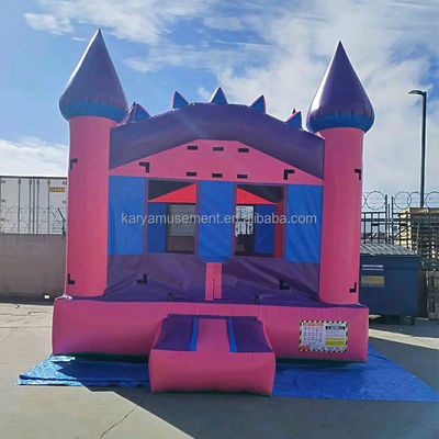 Unisex prinses accessoires opblaasbaar roze kasteel huis voor kinderen verjaardagsfeest thema