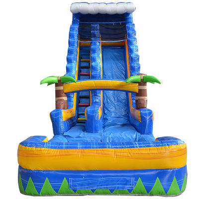 Pool Jungle opblaasbare waterslide voor grote waterparken Bounce House Commerciële verhuur