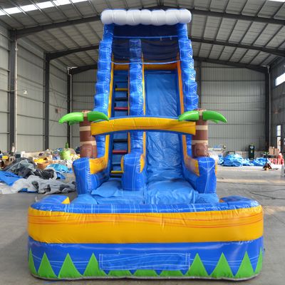Pool Jungle opblaasbare waterslide voor grote waterparken Bounce House Commerciële verhuur