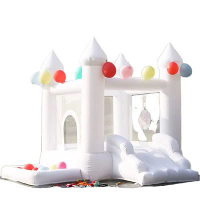 Blower inbegrepen Baby Wit Decoratief PVC opblaasbaar springhuis voor familiefeest