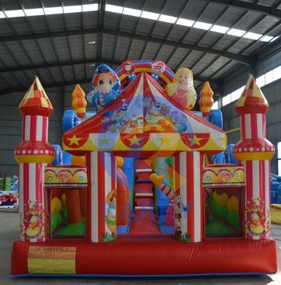 6*4m Volwassenen grootte opblaasbare springbouncer voor circus thema plezier en entertainment
