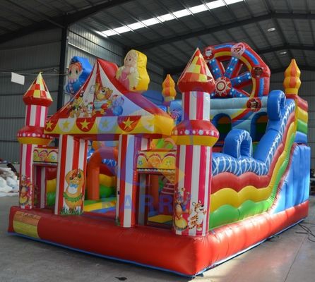 6*4m Volwassenen grootte opblaasbare springbouncer voor circus thema plezier en entertainment