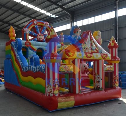 6*4m Volwassenen grootte opblaasbare springbouncer voor circus thema plezier en entertainment