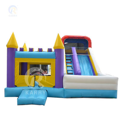 Classic Kids Jumper opblaasbaar kasteel glijcombo met zwembad Digitaal afdrukken