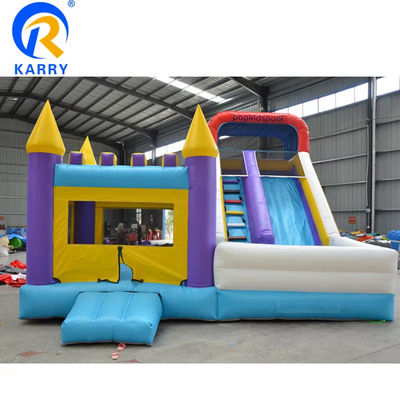 Classic Kids Jumper opblaasbaar kasteel glijcombo met zwembad Digitaal afdrukken