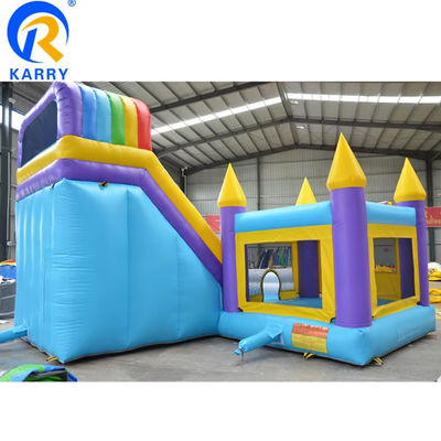 Classic Kids Jumper opblaasbaar kasteel glijcombo met zwembad Digitaal afdrukken