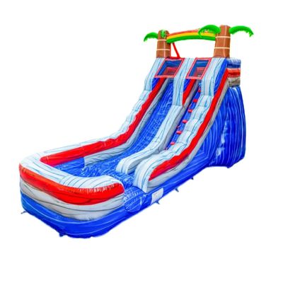 Gepersonaliseerde grootte opblaasbare springglij droog en water luchtglij voor buiten avonturen