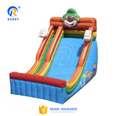 25ft opblaasbare waterslide met waterbad en palmboompatroon Groot springhuis