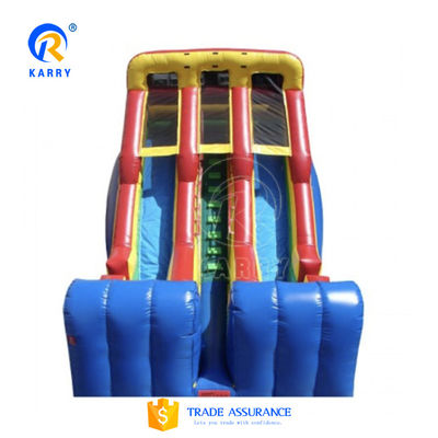 25ft opblaasbare waterslide met waterbad en palmboompatroon Groot springhuis