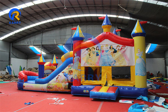 PVC opblaasbare bounce house water glijbaan combo voor unisex prinses feest achtertuin plezier