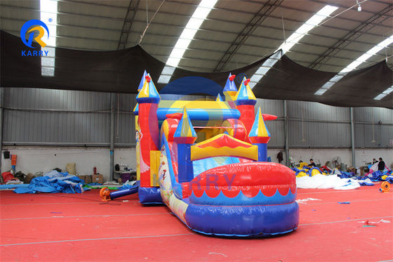 PVC opblaasbare bounce house water glijbaan combo voor unisex prinses feest achtertuin plezier