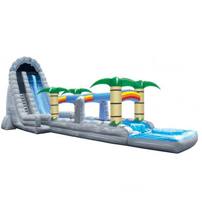 Vermaakparkapparatuur Buitenopblaasbaar speelgoed Waterglijbaan Maximale capaciteit 100-500 kg PVC