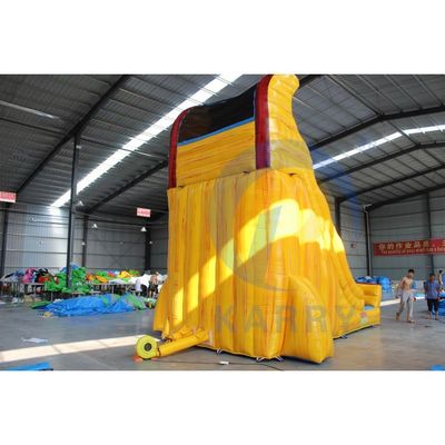 Commerciële kwaliteit fancy opblaasbare waterslide met digitale drukwerk 18ft vierkant Grootte