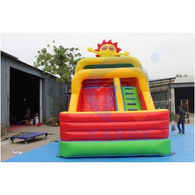 Buitenopblaasbare waterglijbaan met blazer voor kinderen en volwassenen aangepast logo 3.6*6m
