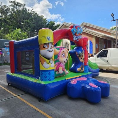 Buitenpark Unisex Commercieel Kleurrijk Tetris Springen Opblaasbaar Bounce House voor Kinderen