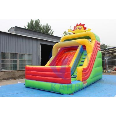 Buitenopblaasbare waterglijbaan met blazer voor kinderen en volwassenen aangepast logo 3.6*6m
