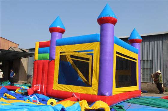 Buitenpark Unisex Commercieel Kleurrijk Tetris Springen Opblaasbaar Bounce House voor Kinderen
