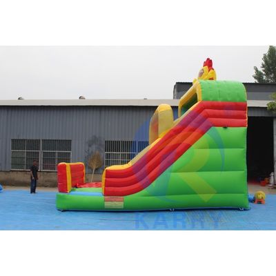 Buitenopblaasbare waterglijbaan met blazer voor kinderen en volwassenen aangepast logo 3.6*6m