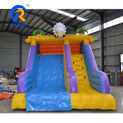 Maximale capaciteit 100-500 kg Mini Little Angry Eagle opblaasbare waterslide voor zomerplezier