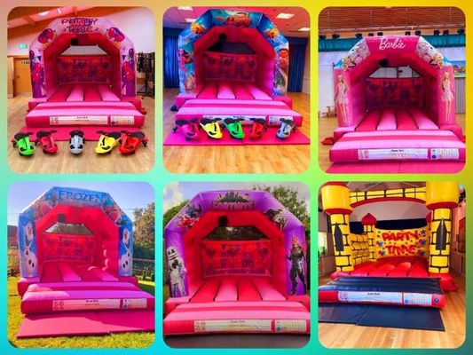 Essentiële kinderen springkasteel met glijbaan en opblaasbaar ontwerp