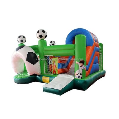 Jump Slide en Score PVC opblaasbare uitsmijter Combo voor unisex voetballiefhebbers