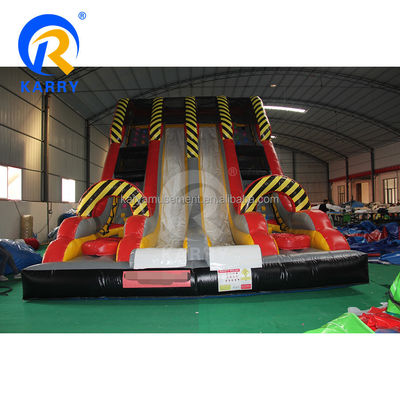 Maximale capaciteit &lt; 100 kg Buitenopblaasbare waterglijbaan voor commerciële evenementen