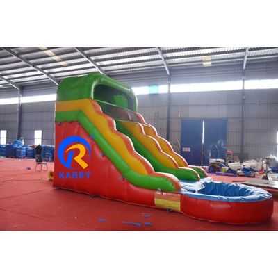 Opblaasbare Bouncer Air Water glijbaan Springende Bouncy Castle Maan kleine Bounce House glijbaan Met zwembad