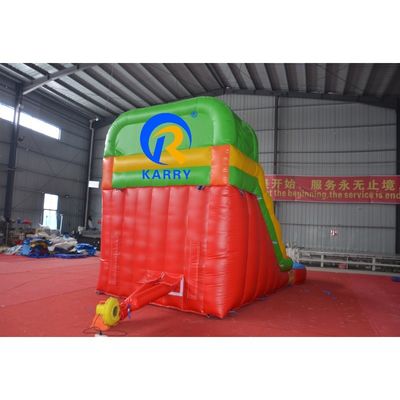 Opblaasbare Bouncer Air Water glijbaan Springende Bouncy Castle Maan kleine Bounce House glijbaan Met zwembad