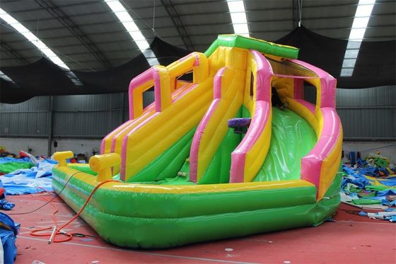 Summer Big Pool Slide opblaasbaar kasteel voor kinderen Outdoor zwembad Klim spel