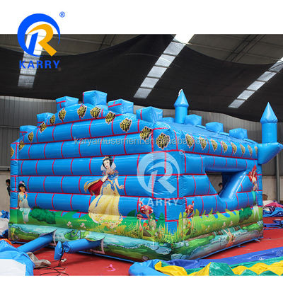 14 jaar oud buitenvermaak voor kinderen opblaasbaar springhuis met glijbaan