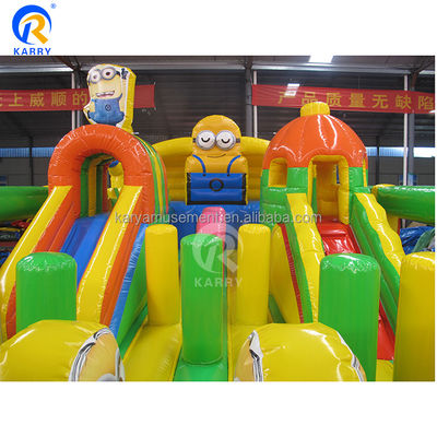 Luchtblazer Accessoires opblaasbare minions Fun City Bouncy Castle voor speeltijd van kinderen
