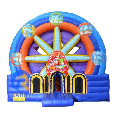 PORTABLE Sprongspel voor kinderen speelgoed reuzenrad opblaasbaar kasteel voor buitenspel