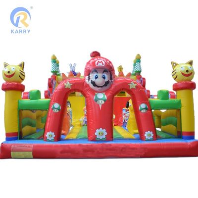 Gepersonaliseerd Logo Acceptabel Draagbaar Circus Bouncy Castle voor Winkelcentrum Vermaak