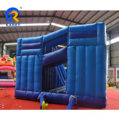 Outdoor speeltuin Commercieel PVC Hoe je je draak kunt trainen opblaasbare uitsmijter met 2 glijspellen