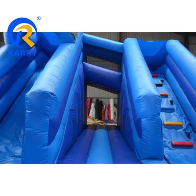 Outdoor speeltuin Commercieel PVC Hoe je je draak kunt trainen opblaasbare uitsmijter met 2 glijspellen