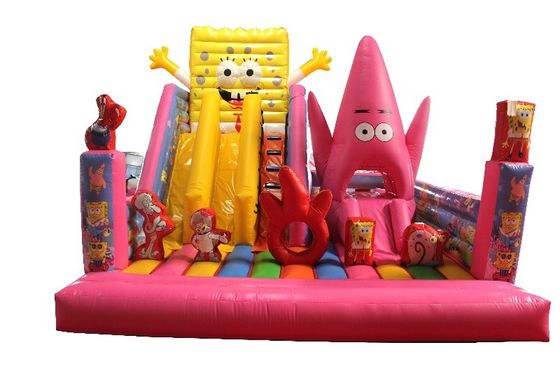 Kasteelslidecombinatie Populaire opblaasbare pop amusementsapparatuur voor buitenpark
