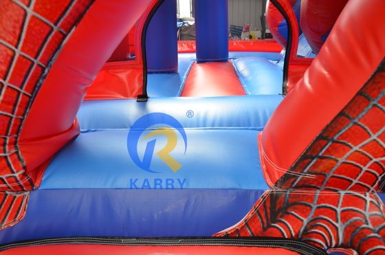 Blower inbegrepen Cartoon Character opblaasbare trampoline glijbaan voor pretparken