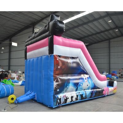 Maximale capaciteit 100-500 kg Commerciële evenementen Promotie opblaasbare waterslide met zwembad
