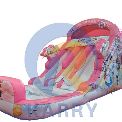 Playcenter Zomerwaterpark Roze Prinses opblaasbare waterslide met zwembad