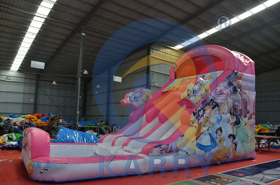 Playcenter Zomerwaterpark Roze Prinses opblaasbare waterslide met zwembad
