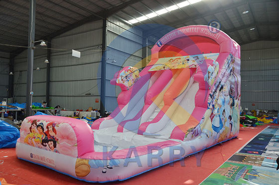 Playcenter Zomerwaterpark Roze Prinses opblaasbare waterslide met zwembad