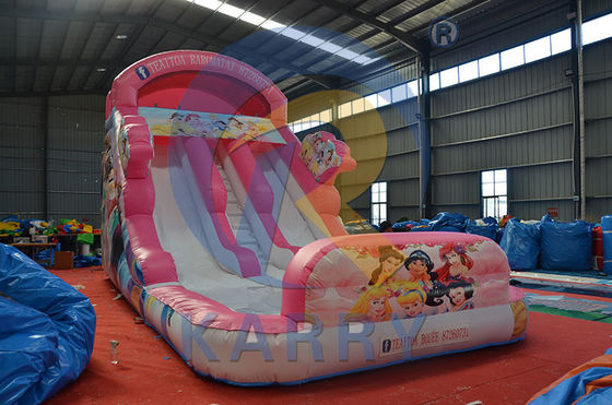 Playcenter Zomerwaterpark Roze Prinses opblaasbare waterslide met zwembad
