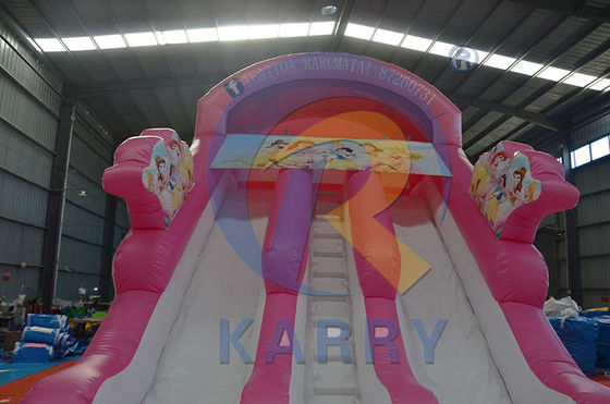 Playcenter Zomerwaterpark Roze Prinses opblaasbare waterslide met zwembad