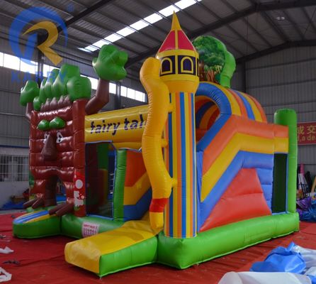 Functies PORTABLE De nieuwste bos kasteel glijbaan Outdoor Toy kasteel voor thuis / bedrijf