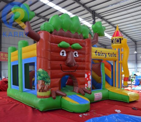 Functies PORTABLE De nieuwste bos kasteel glijbaan Outdoor Toy kasteel voor thuis / bedrijf