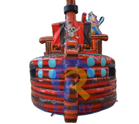 Gemakkelijk op te zetten piratenschip opblaasbaar springhuis voor buitenspel van kinderen
