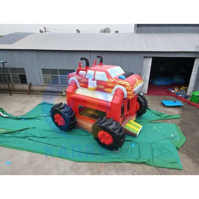 0.55mm PVC opblaasbaar glijd-spring speeltje stijl voor buiten kasteel speeltje in pretpark