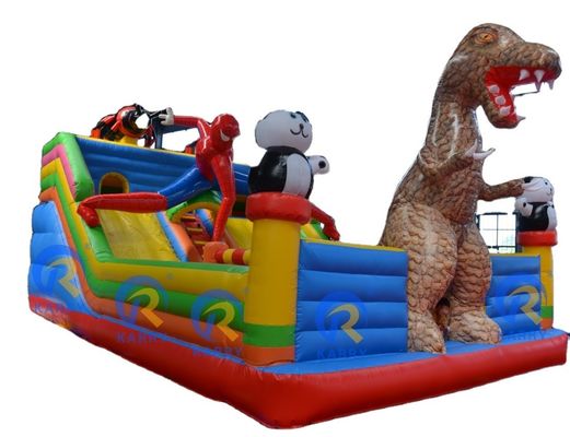 Het meest populaire buitenspeeltje springkasteel Nieuw ontworpen dinosaurus themapark Kasteel