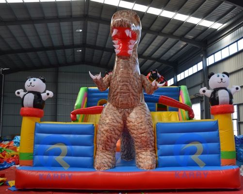 Het meest populaire buitenspeeltje springkasteel Nieuw ontworpen dinosaurus themapark Kasteel